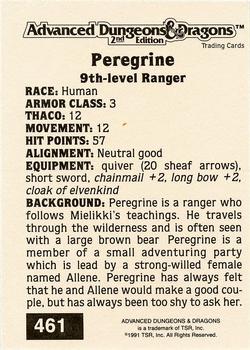 1991 TSR Advanced Dungeons & Dragons - Silver #461 Peregrine Back