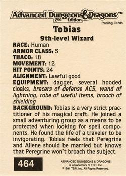 1991 TSR Advanced Dungeons & Dragons - Silver #464 Tobias Back