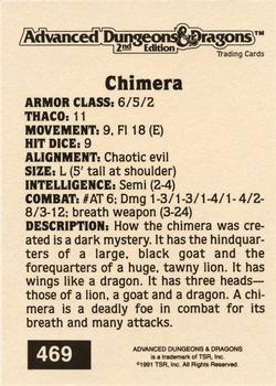 1991 TSR Advanced Dungeons & Dragons - Silver #469 Chimera Back