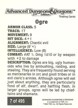 1993 TSR Advanced Dungeons & Dragons 2nd Edition #7 Ogre Back
