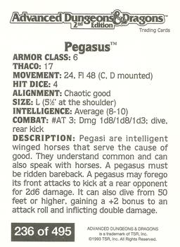 1993 TSR Advanced Dungeons & Dragons 2nd Edition #236 Pegasus Back
