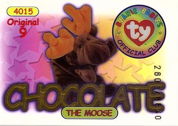 1998 Ty Beanie Babies I #1 Chocolate the Moose Front
