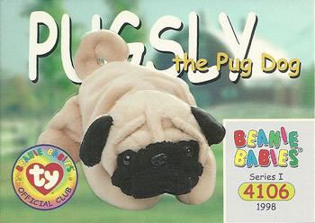 1998 Ty Beanie Babies I #106 Pugsley the Pug Dog Front