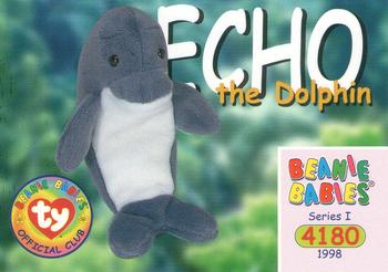 1998 Ty Beanie Babies I #73 Echo the Dolphin Front
