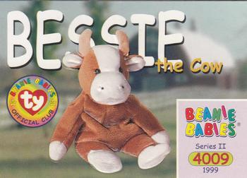 1999 Ty Beanie Babies II #154 Bessie the Cow Front