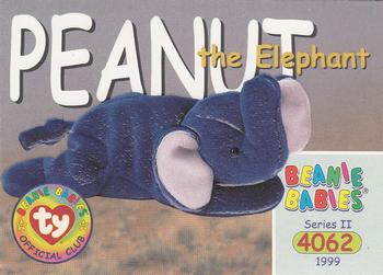 1999 Ty Beanie Babies II #206 Peanut the Elephant Front