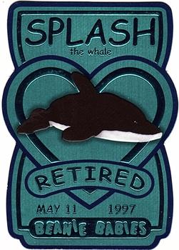 1999 Ty Beanie Babies III #8 Splash the Whale Front