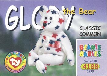 1999 Ty Beanie Babies III #14 Glory the Bear Front