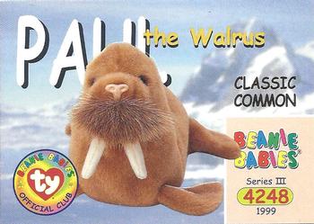 1999 Ty Beanie Babies III #16 Paul the Walrus Front
