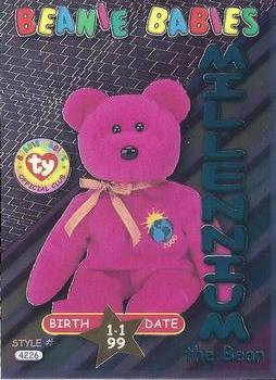 1999 Ty Beanie Babies III #37 Millennium the Bear Front
