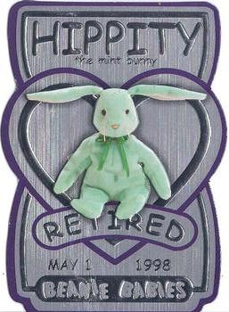 1999 Ty Beanie Babies III #9 Hippity the Mint Bunny Front