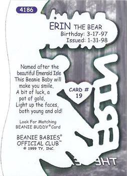 1999 Ty Beanie Babies III #19 Erin the Bear Baby Back