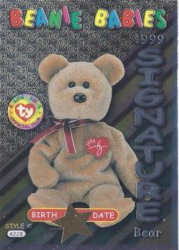 1999 Ty Beanie Babies III #32 99 Signature Bear Front