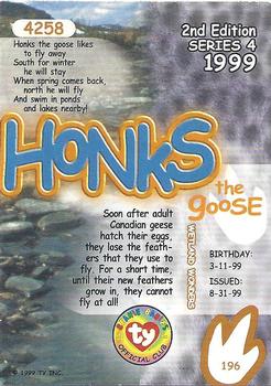 1999 Ty Beanie Babies IV #196 Honks Back