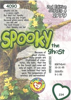 1999 Ty Beanie Babies IV #234 Spooky Back