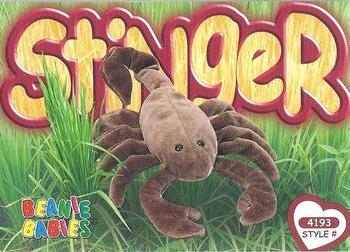 1999 Ty Beanie Babies IV #237 Stinger Front