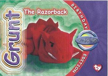 1999 Ty Beanie Babies IV #275 Grunt Front