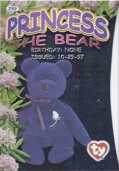 1999 Ty Beanie Babies IV #299 Princess Buddy Back