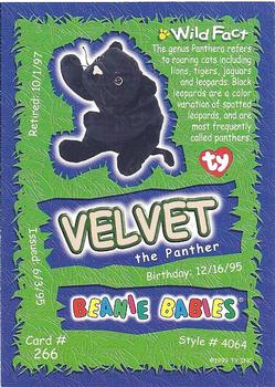 1999 Ty Beanie Babies IV #266 Velvet Back