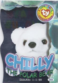 1999 Ty Beanie Babies IV #288 Chilly Beanie [rare] Back