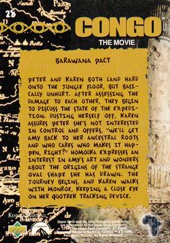 1995 Upper Deck Congo the Movie #28 Barawana Pact Back