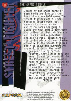 1995 Upper Deck Street Fighter #39 The Grand Finale Back