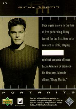 1999 Upper Deck Ricky Martin #23 Once again drawn to the lure of live performi Back