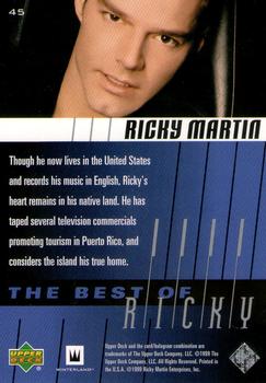 1999 Upper Deck Ricky Martin #45 Though he now lives in the United States and Back