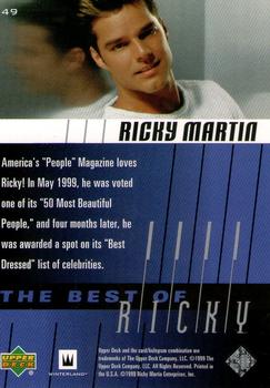 1999 Upper Deck Ricky Martin #49 America's 