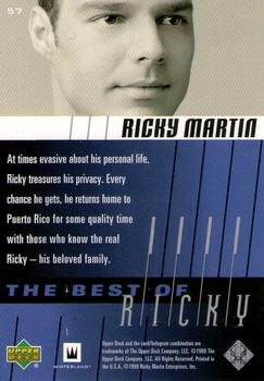 1999 Upper Deck Ricky Martin #57 At times evasive about his personal life, Ric Back