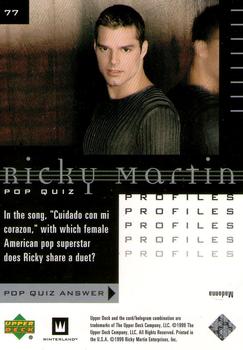 1999 Upper Deck Ricky Martin #77 In the song, 