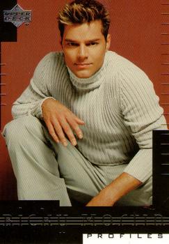 1999 Upper Deck Ricky Martin #86 Although Ricky was raised a Catholic, which r Front
