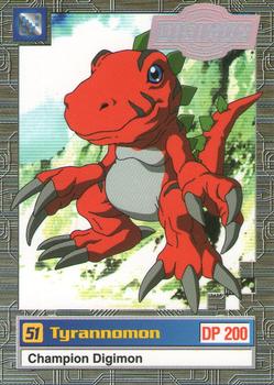 2000 Upper Deck Digimon Series 2 #5of32 51  Tyrannomon Front