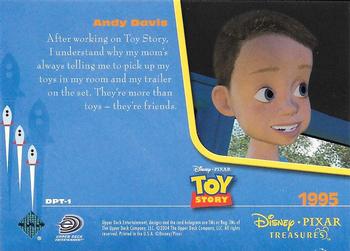 2004 Upper Deck Disney Pixar Treasures #DPT-1 Andy Davis Back