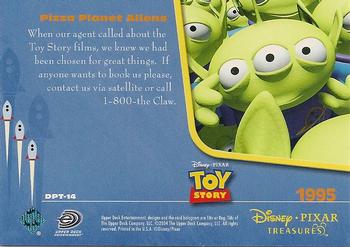 2004 Upper Deck Disney Pixar Treasures #DPT-14 Pizza Planet Aliens Back