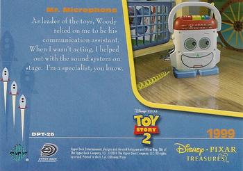 2004 Upper Deck Disney Pixar Treasures #DPT-26 Mr. Microphone Back