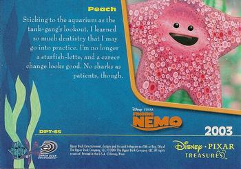 2004 Upper Deck Disney Pixar Treasures #DPT-65 Peach Back