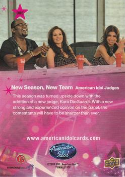 2009 Upper Deck American Idol Season 8 #006 New Season, New Team Back