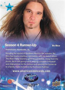 2009 Upper Deck American Idol Season 8 #014 Bo Bice Back