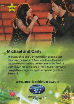 2009 Upper Deck American Idol Season 8 #025 Michael and Carly Back