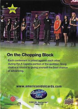 2009 Upper Deck American Idol Season 8 #028 On the Chopping Block Back