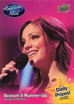 2009 Upper Deck American Idol Season 8 #053 Katharine McPhee Front