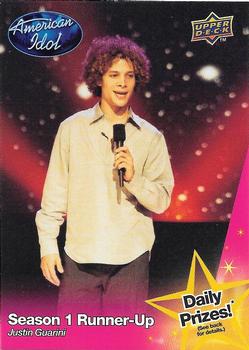 2009 Upper Deck American Idol Season 8 #061 Justin Guarini Front
