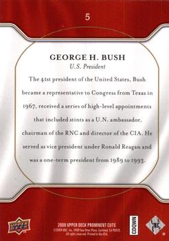 2009 Upper Deck Prominent Cuts #5 George Bush Back
