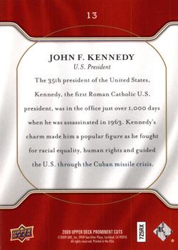 2009 Upper Deck Prominent Cuts #13 John F. Kennedy Back