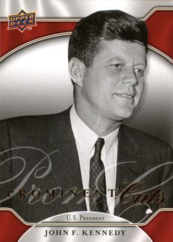 2009 Upper Deck Prominent Cuts #13 John F. Kennedy Front