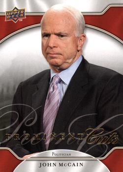 2009 Upper Deck Prominent Cuts #15 John McCain Front