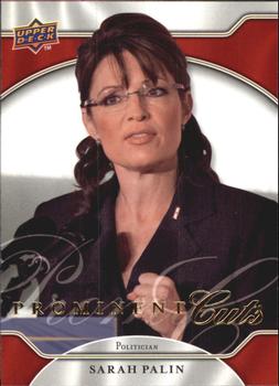 2009 Upper Deck Prominent Cuts #17 Sarah Palin Front