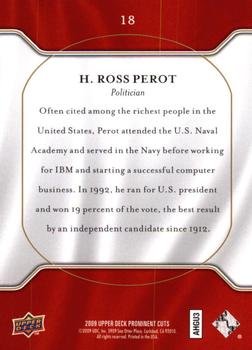 2009 Upper Deck Prominent Cuts #18 H. Ross Perot Back