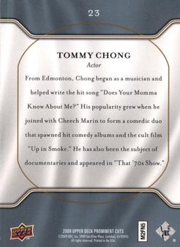 2009 Upper Deck Prominent Cuts #23 Tommy Chong Back